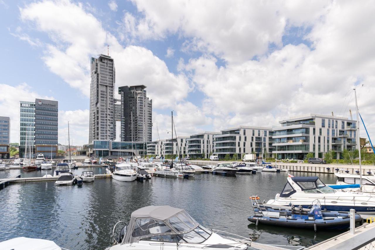 Yacht Park With Sea View By Lion Apartments グディニャ エクステリア 写真
